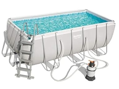 Bestway 56457 - Piscina Desmontable Tubular Power Steel 412x201x122 cm Depuradora de arena de 3.028 litros/hora