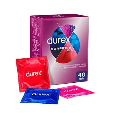 Durex Preservativos Surprise Mix, selección de 40 condones