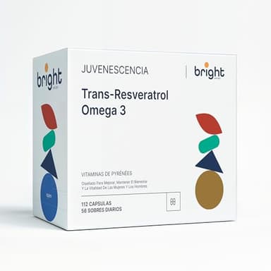 Omega-3 Y Trans Resveratrol - Gestión de la Edad, Mejora el metabolismo mitocondrial, Reduce el colesterol | Para 2 Meses (56 Dosis Diarias) | nad resveratrol sustituto eficaz con acción reforzada