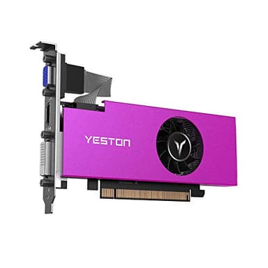 Docooler RX550-4G D5 LP - Tarjeta gráfica (Radeon Chill RX 550, memoria GDDR5 de 128 bits, 6000 MHz, 4 GB de memoria, VGA/DVI-D GPU)