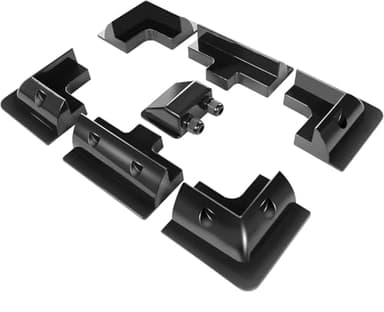 Soportes para paneles solares, juego de soportes de esquina ABS, 7 piezas, sin taladros, ampliamente utilizados en autocaravanas, barcos, techos planos, instalaciones de camping y caravanas