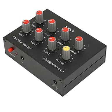 Ecualizador de Sonido de 7 Bandas Ecualizador de Audio para Automóvil de 12 DB con Interfaz de 3 5 Mm 60-400 Hz Ecualizador Digital de Doble Canal de 1-15 KHz para Control de