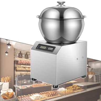 Amasadora Comercial De 1800 W, Amasadora De Masa De 5/8 Kg (11/18 Lb), Batidora De Pan Con Base, RotacióN Doble Para PizzeríA Y PanaderíA,5Kg-220V
