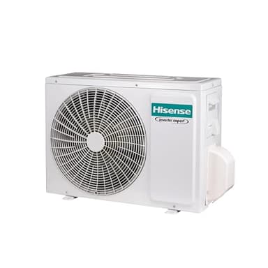 Hisense, Halo CBYR0906W Monosplit 9000BTU Enfriamiento y calefacción (2,6 kW/2,7 kW), temporizador 24 h, mando a distancia [clase energética A++/A+], unidad exterior solamente, sin unidad interior