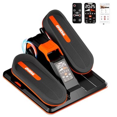 TODO Mini Eliptica Electrica con App, Automáticos 7 Velocidad y Manual 7 Resistencias, Pedales Estaticos Personas Mayores, Pedaleador Electrico para Ancianos
