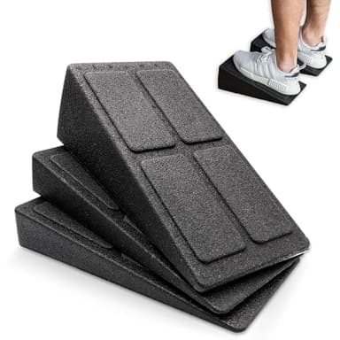 mizikuu Slant Board, Juego de 3Extensión de Pantorrilla Ajustable Antideslizante Tabla Inclinada cuña de Rodilla movilización para Estirar tendón Aquiles y Fascia, tendón Aquiles inflamación