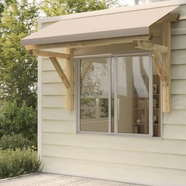 BaraSh Pérgola de Puerta de Madera Maciza de Pino 150x100x100 cm Porches para Exterior Garaje Exterior para Coche