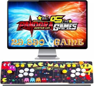 Consola Retro Arcade,Arcade Game Console.Retro Consola Maquina recreativa Arcade. más de 29,890 Juegos, Game Arcade.Game Retro
