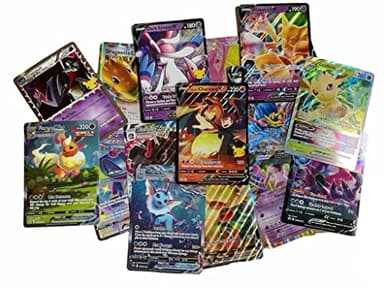 Pokeman XXL Tarjetas – Inglés – Paquete de 3 – Jumbo Oversized Rarity aleatorio V/VMAX/Holo/EX/GX + Heartforcards® Protección de envío