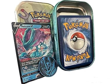 PoKéMoN Mini Tin Bundle - 50 cartas surtidas, 1 moneda de juego y ultra rara aleatoria