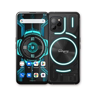 Unihertz Luna (Negro)- Lumière LED Colorée, Android 12 4G Smartphone, 108MP Caméra, 5000 mAh Batterie et Chargement Rapide, NFC, Smartphone et Téléphone Portable Débloqué