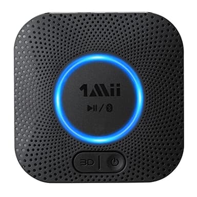 1Mii Receptor Bluetooth 5.1 HiFi, Adaptador Audio Inalámbrico con aptX Baja Latencia&HD, Salida RCA/AUX 3,5 mm Jack, 3D Surround Música para Estéreo Hogar, Amplificador, Largo Alcance 50m