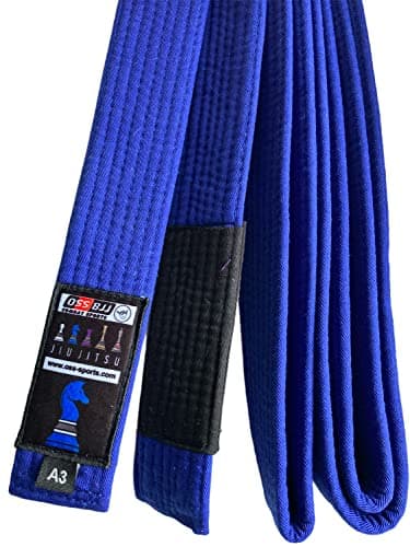OSS Combat Sports BJJ Belt - Cinturón brasileño de Jiu Jitsu - Cinturón de Jujitsu - Cinturón de Jiu-Jitsu brasileño Aprobado por RIBJJF para Adultos, 100% algodón, Duradero, Listo para competición,