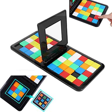 EACHHAHA Juegos de Mesa niños,Juego de Mesa de Secuencia Lógica,Juegos de Estrategia para 2 Jugadores,Magic Block Game,Juego Educativo para Niños,Juguetes Niños 8 años +