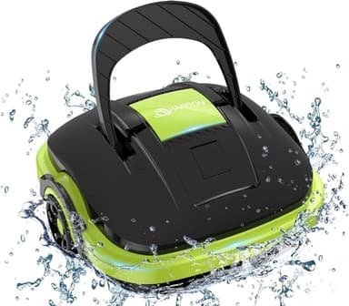WINNY POOL CLEANER Robot Piscina, Limpiafondos Piscina con Doble Motor, Succión Potencia, Ligero, 60 Min Limpieza, Aspirador Piscina Autonomo para Piscinas Elevadas y Enterradas con Fondo Plano