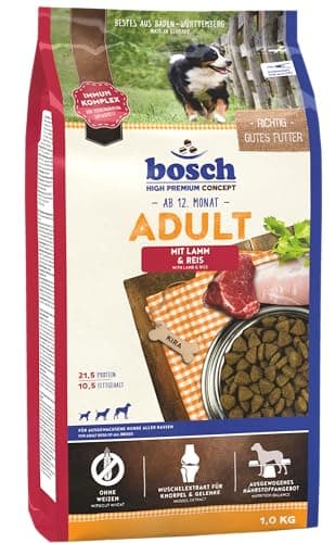 bosch HPC Adult con cordero y arroz | Alimento seco para perros adultos de todas las razas | 1 x 3 kg