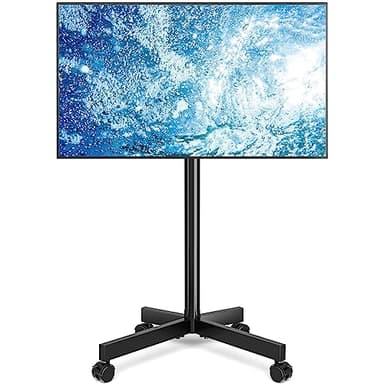 RFIVER Soporte TV Pie Ruedas para Television de 23-65 Pulgadas de Plasma/LCD/LED, Carro de TV Universal Soporte TV Suelo Móvil con Altura Ajustable de hasta 35 kg, Máx VESA 400x400 mm