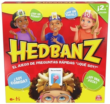 SPIN MASTER GAMES - HEDBANZ Juego de Mesa de Adivinanzas para Toda la Familia, 2-6 jugadores - 6070481 - Regalos niños 7 años + - Juegos de Mesa Niños 7 Años +
