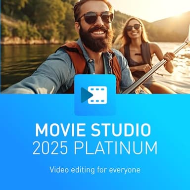 MAGIX Movie Studio 2025 Platinum - Edición de vídeo para todos | Programa de edición de vídeo | Programa de edición de vídeo | para Windows 10/11 PC | 1 PC licencia completa para 2 dispositivos