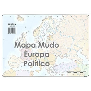 Mapa Mudo SELVI Color Din-A4 Europa Político, Caja x50