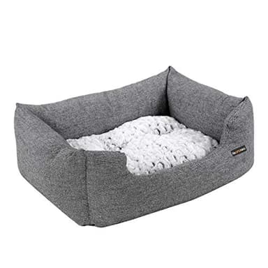 Songmics Cómodo Casa para mascotas, Cama para perros Perrera S Dimensiones externas: 48x18x38 cm PGW22G