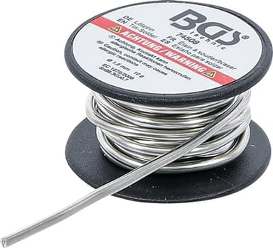 BGS 74508 | Estaño para soldar | suministrado en rollo | sin plomo | Ø 1,5 mm | 10 g