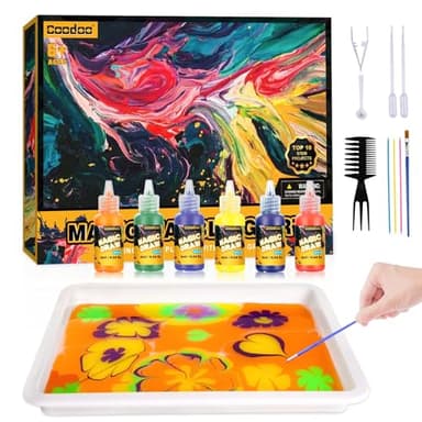 Pintura de mármol de agua, kits de manualidades, regalos ideales para niños a partir de 6 años, 8 a 12 años