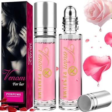 2 Piezas Perfume Feromonas Mujer, Feromonas Mujer para Atraer Hombres, Perfumes de Feromonas Mujer, Perfume con Feromonas Mujer, Roll-on Perfume para Obtén una Nota de Fragancia Duradera