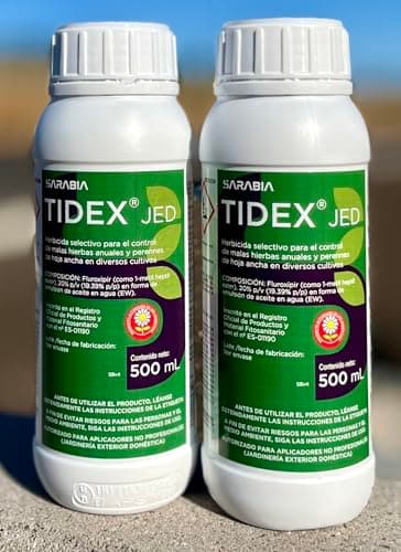 Herbicida cesped Tidex1000ml(2x500). Sarabia. Herbicida de hoja ancha y selectivo de cesped para 600 litros de tratamiento