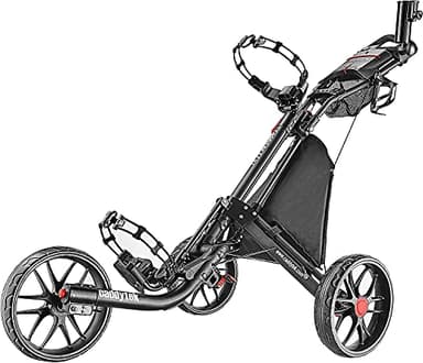 CADDYTEK Facil-plegable Carrito de golf 3 Rueda empuje cart , gris oscuro