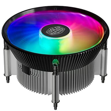 Cooler Master i70C Sistema de Refrigeración por Aire CPU Intel LGA 1700 - Disipador de Aluminio y Cobre de Bajo Perfil 70mm, Ventilador PWM 120mm (37,08CFM, 1,33mmH2O, 28dBA, 650-1800 RPM) Admite ARGB