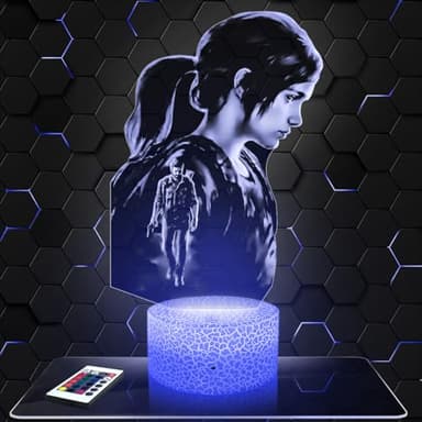 Lámpara The Last of U decoración Cuarto para niños. Lámpara 3D The Last of U, objeto de videojuegos para jugadores, idea de regalo, lámpara de noche. Idea de regalo original para ado en Navidad. TOP