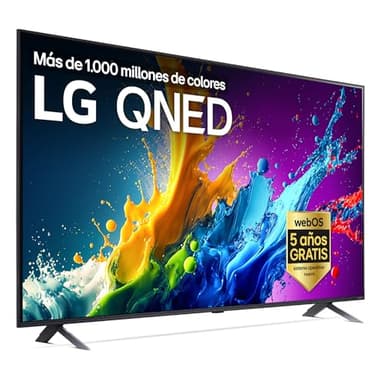 LG 43QNED80T6A 43", 4K QNED, Smart TV, HDR10, WebOS24, Serie 80, Procesador Potente e Inteligente, Dolby Digital Plus, Alexa/Google Assistant, Negro