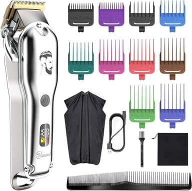 Hatteker Cortapelo Profesional Cortapelo Hombre Cortapelo Cortabarba Cortapelo de Precisión Cortapelo Largo Hombre Impermeable IPX7