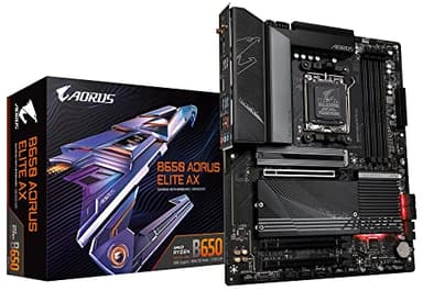 GIGABYTE B650 AORUS Elite AX (AM5/ LGA 1718/ AMD B650/ ATX/5 años de garantía/DDR5/ M.2/ PCIe 5.0/ USB 3.2 Gen2X2 Type-C/WiFi 6E/ 2.5GbE LAN/Q-Flash Plus/EZ-Latch/placa base para juegos)