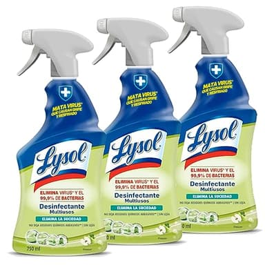 Lysol Spray Desinfectante Multiusos, 3 x 750ml (2,25L)