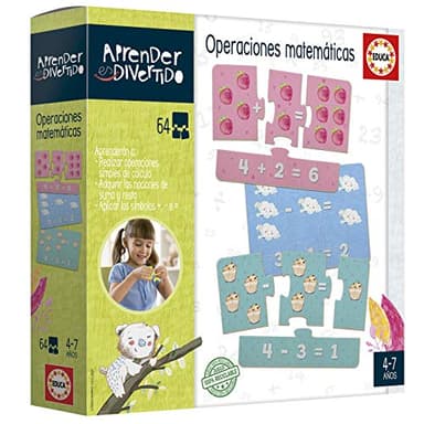 Educa 18699 - Aprender es Divertido: Operaciones Matemáticas, Juego Educativo para niños de 4-7 años