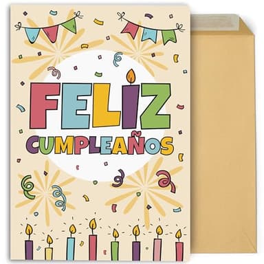 CONTRAXT Tarjeta cumpleaños. Tarjeta felicitacion regalo original de cumpleaños hombre mujer Tarjeta postal Cumpleaños feliz cumpleaños cumple mujer hombre amiga (Cumpleaños)