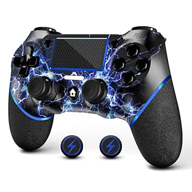 AceGamer Sostituzione per Controller PS4, diseño personalizzato V2 Gamepad Joystick para PS4 con agarre no deslizante de ambos lados y 3,5 mm Audio Jack, Bonus 2 Grips