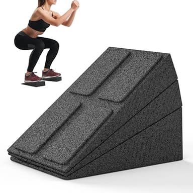 PROIRON Slant Board Squat, Tabla Inclinadade Espuma Multiángulo de 3 Piezas, Squat Wedge, Cuñas Sentadillas Gym，Estiramiento de Pantorrillas Estirar Músculos y Ayuda Contra Calambres en Pantorrillas