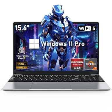 NIAKUN Ordenador Portatil Gaming, 15.6" Laptop 16GB RAM 1TB SSD, Computadora Pc Portatil Teclado Retroiluminado, AMD Ryzen 7 5700U 8C/16T Procesador (hasta 4.3Ghz), FHD 1920x1080P, 6000mAh, Tipo-C