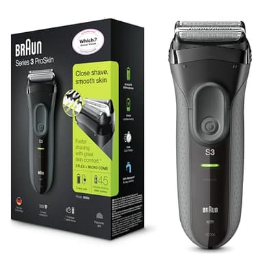 Braun Series 3 ProSkin 3000s - Afeitadora eléctrica / máquina de afeitar recargable, color negro