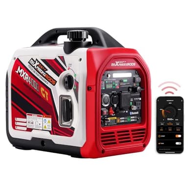 maXpeedingrods Generador Electrico GPL Gasolina 3500W Silencioso con con App Bluetooth® Control Generador Inverter de Gas Arranque Eléctrico con USB y Tomas de 230V Digita para Camping Garaje Viaje