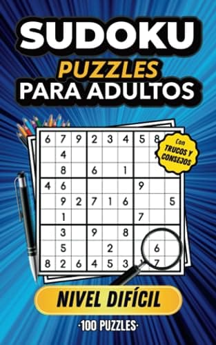 Sudoku Puzzles para Adultos ǀ Nivel Difícil: Libro de Sudokus de tamaño pequeño, ideal para viajes ǀ Tamaño de Bolsillo ǀ Con consejos, trucos y soluciones ǀ Nivel Experto