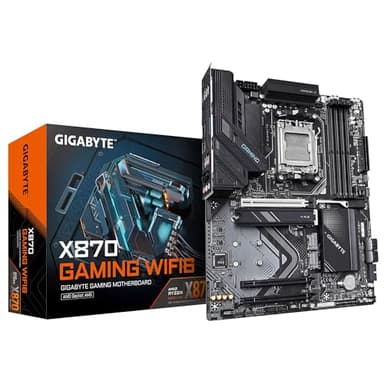 GIGABYTE X870 Gaming WIFI6 Placa Base - Compatible con CPUs AMD Ryzen 9000, VRM de 8+2+2 Fases, hasta 8000MHz DDR5 (OC), 1x PCIe 5.0, Wi-Fi 6, 2.5GbE LAN, USB 4