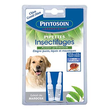 Phytosoin 095036 - Pipetas Repelente de Insectos para Perros medianos y Grandes (2 Unidades)