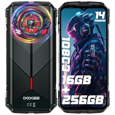 DOOGEE S Punk (2024) Telefono Movil Resistente Android 14-16GB+256GB/1TB, 126dB Altavoz, 10800mAh/33W Movil Irrompible, 6.58" FHD+ Moviles, 50MP+16MP Camera Móvil Rugerizado, IP68/4G Dual SIM/OTG/NFC