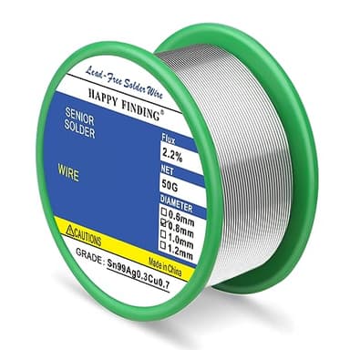 Soldadura, soldadura sin plomo con núcleo de colofonia (solder wire Sn99 50g)