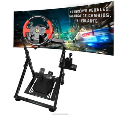 Unicview Soporte para volante Logitech G29 G920 G923, Incluye soporte caja de cambios, Thrustmaster T150 T300 TX T500 TH8A, PS4 PS5, Xbox Fanatec Clubsport, Fácil montaje y plegado (NUEVO MODELO)