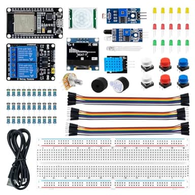 LAFVIN Kit básico de inicio para ESP32 ESP-WROOM-32 WiFi I OT Development Board with Tutorial Compatible with Arduino IDE